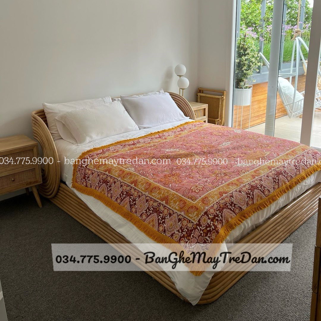 Xưởng làm giường ngủ mây tre chất lượng cao