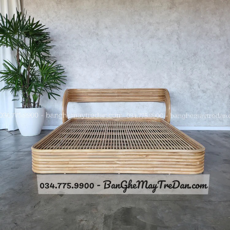 Xưởng làm giường ngủ mây tre chất lượng cao