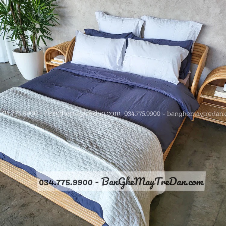 Xưởng làm giường ngủ mây tre chất lượng cao