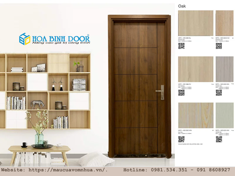 Giá cửa gỗ tại Bình Tân - Cửa gỗ MDF Melamine An Cường