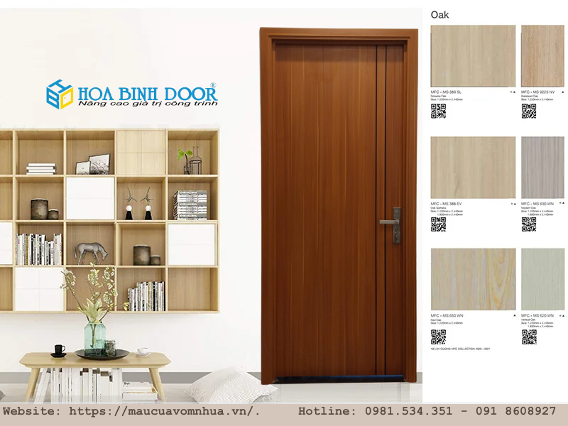 Giá cửa gỗ tại Bình Tân - Cửa gỗ MDF Melamine An Cường