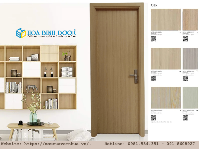 Giá cửa gỗ tại Bình Tân - Cửa gỗ MDF Melamine An Cường