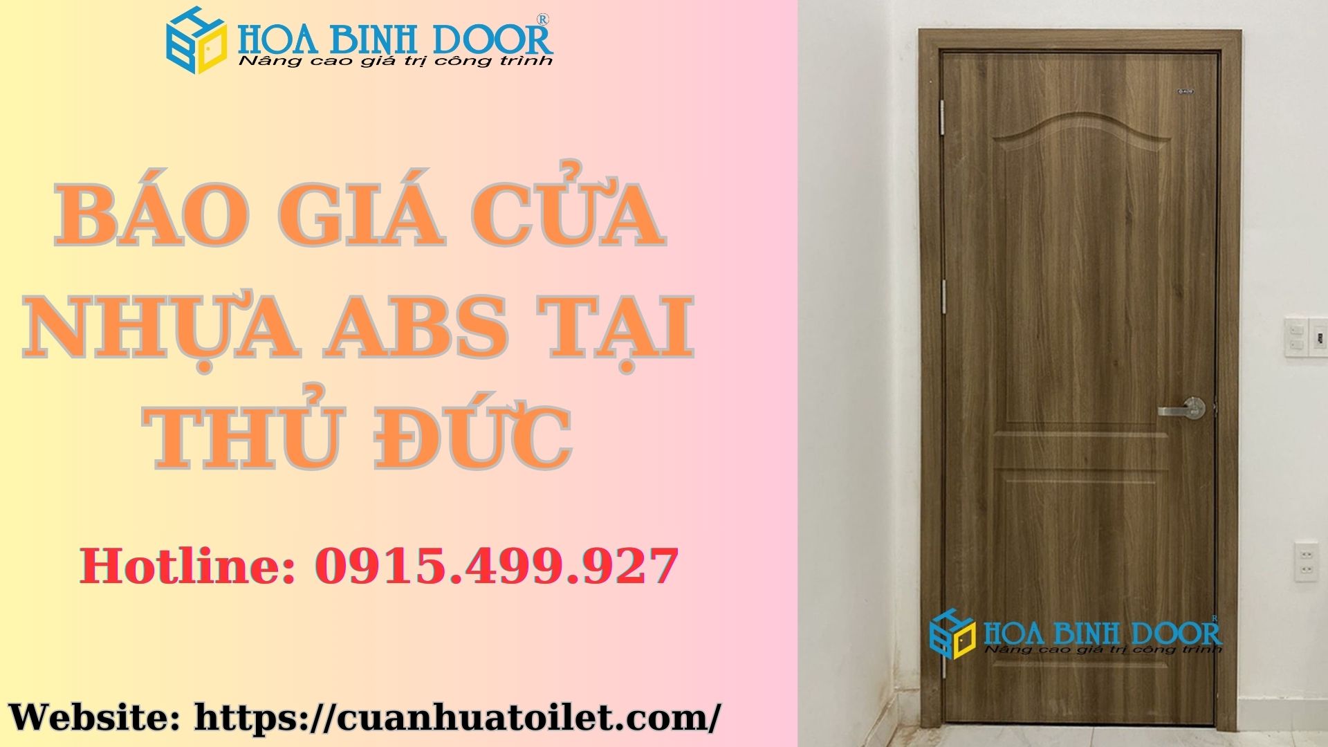 Báo giá cửa nhựa ABS tại Thủ Đức - Cửa nhựa Hàn Quốc