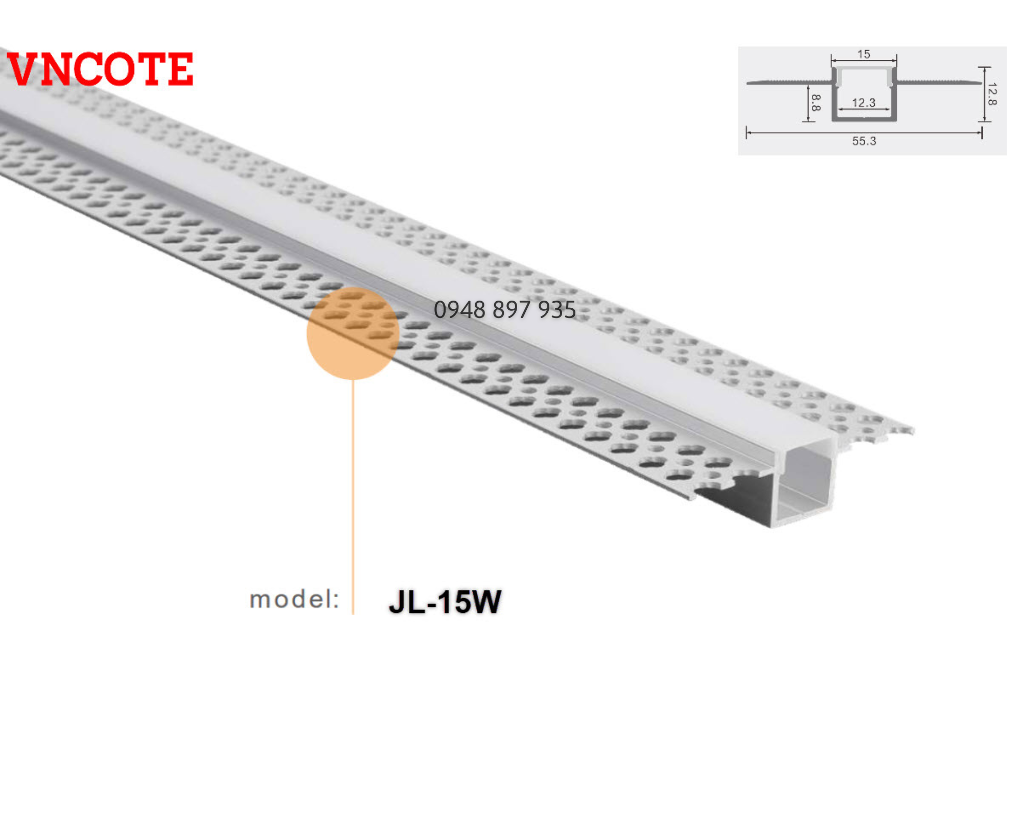 Thanh nhôm đèn LED trang trí nội thất P1