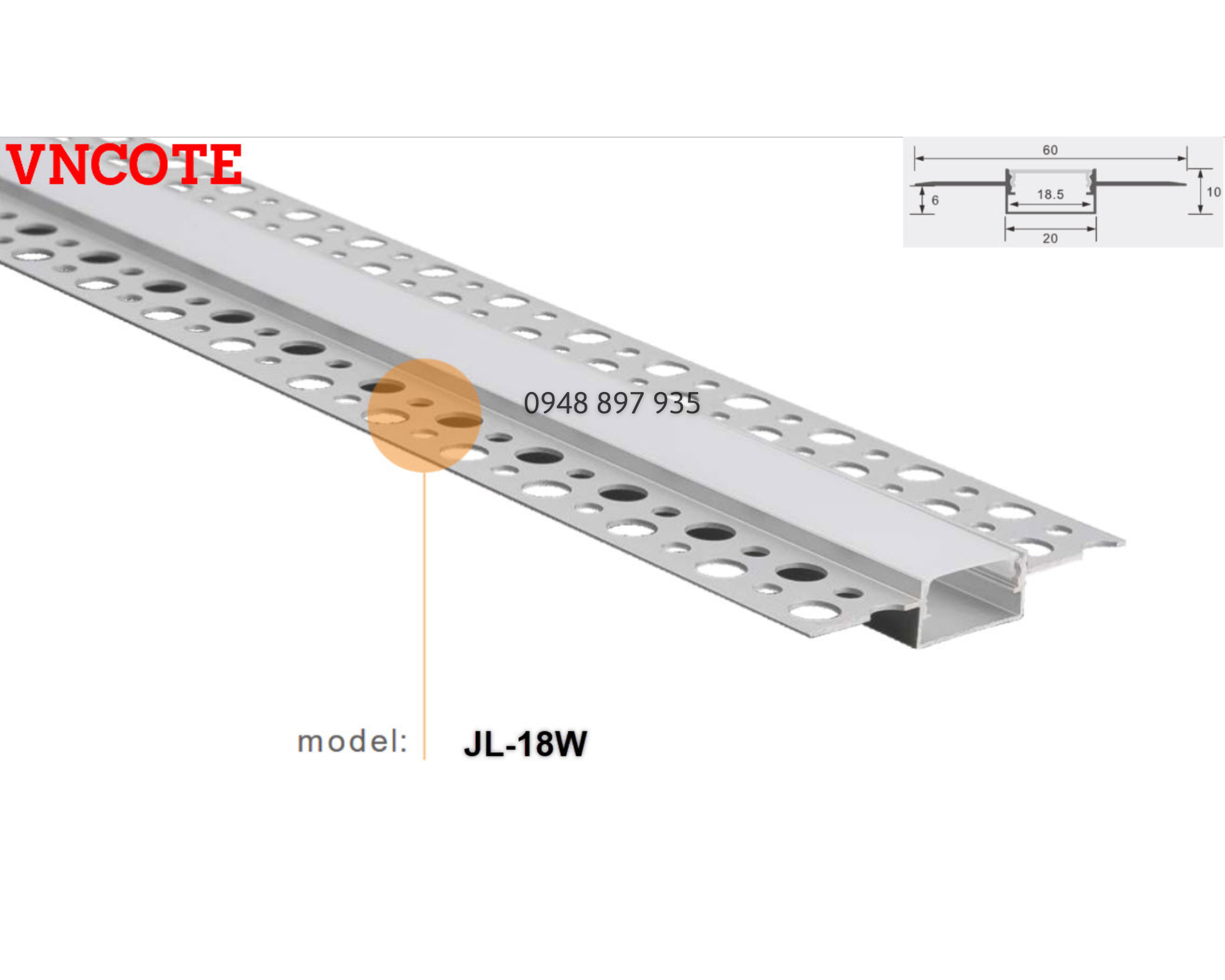 Thanh nhôm đèn LED trang trí nội thất P1