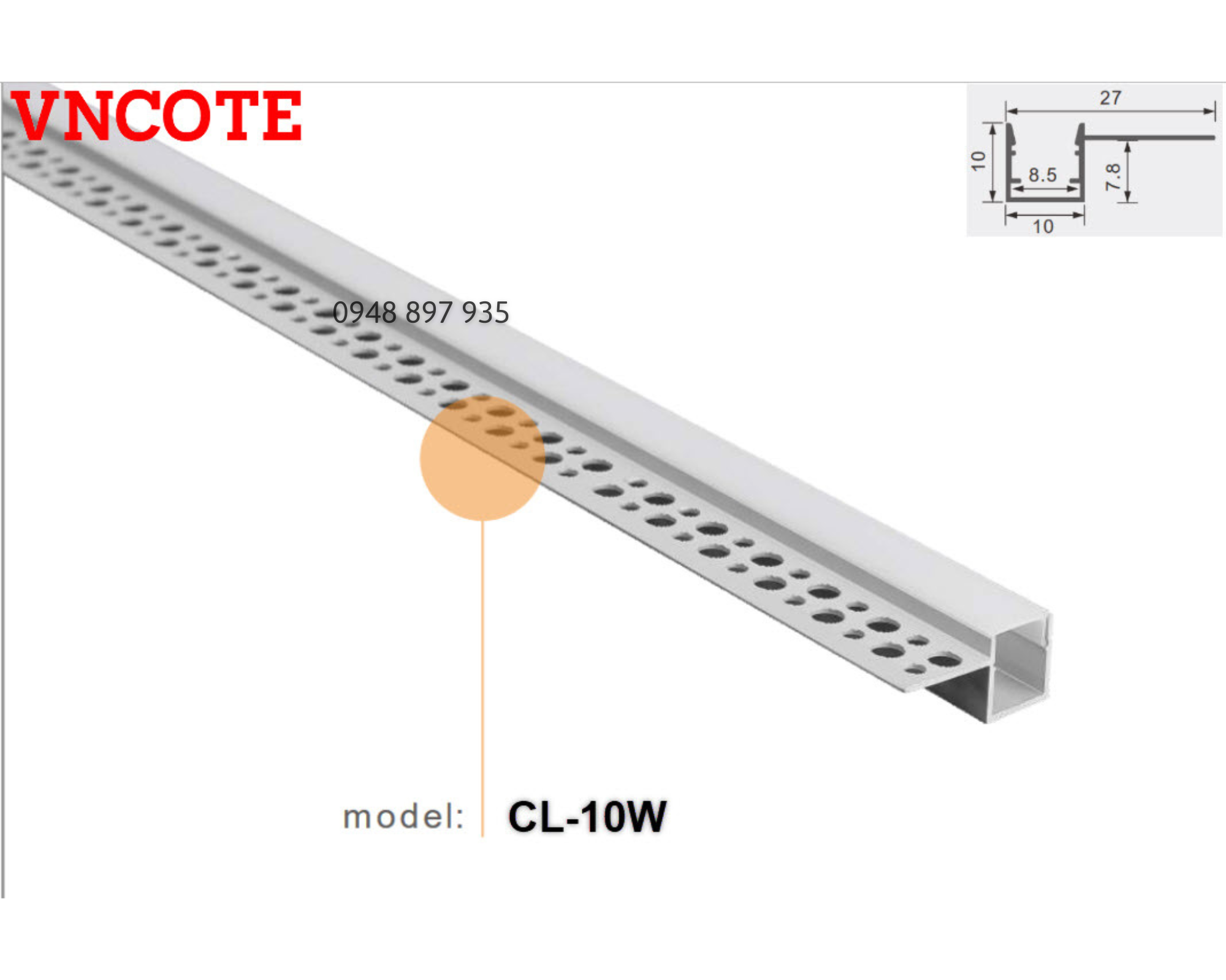 Thanh nhôm đèn LED trang trí nội thất P1