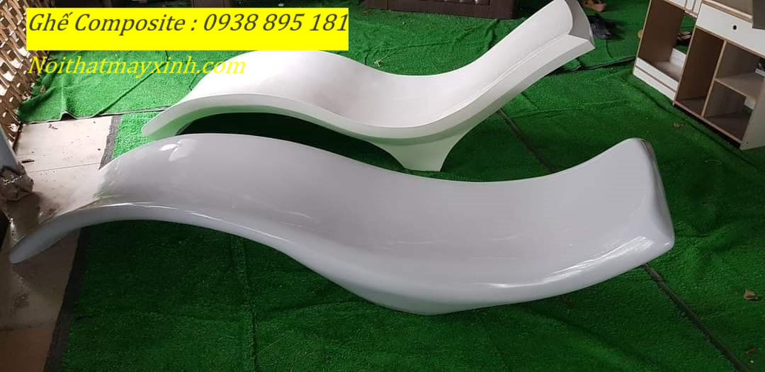 Giường tắm nắng composite , ghế bể bơi composite giá rẻ