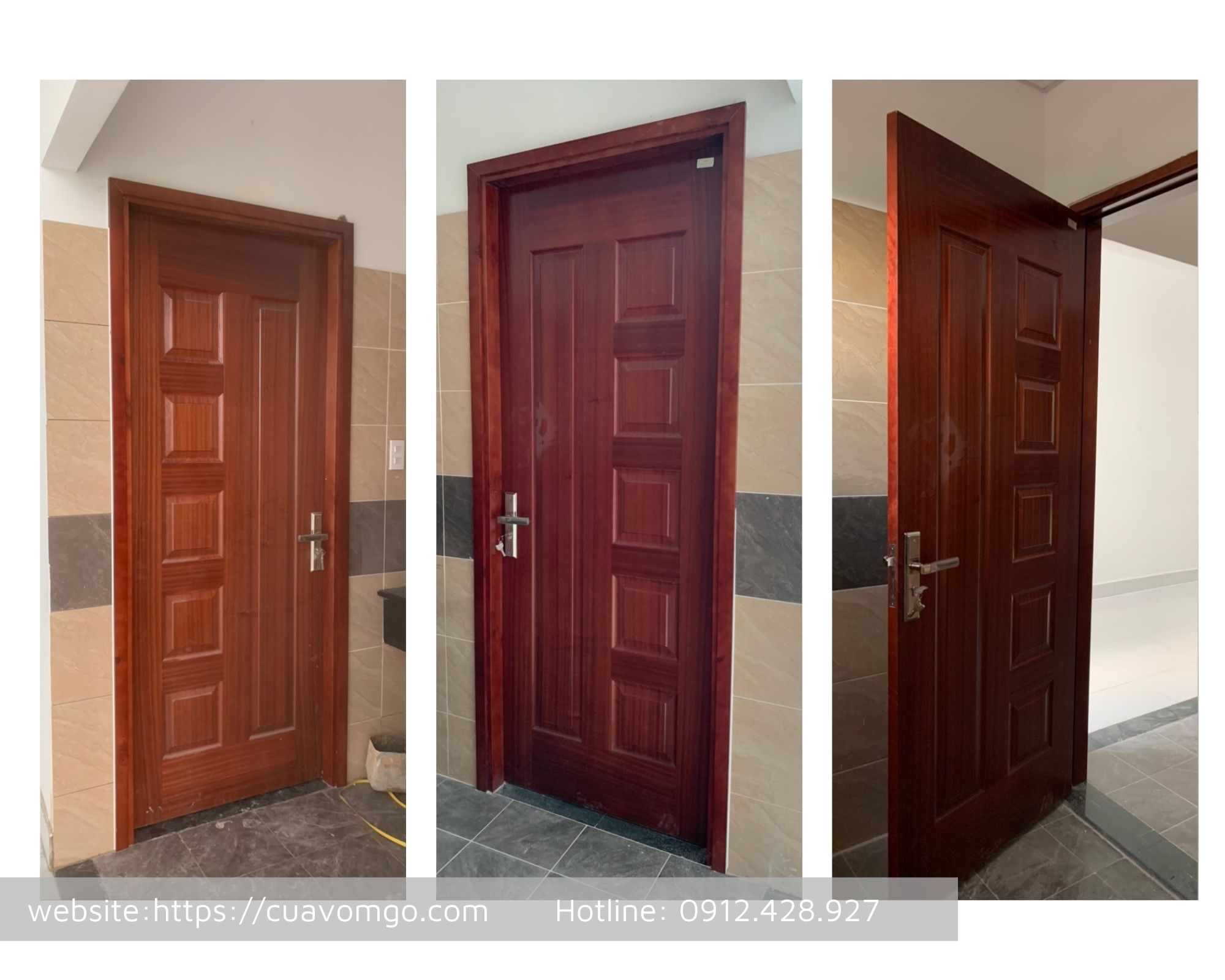 Cửa gỗ HDF tại Long An  Cửa gỗ công nghiệp giá rẻ