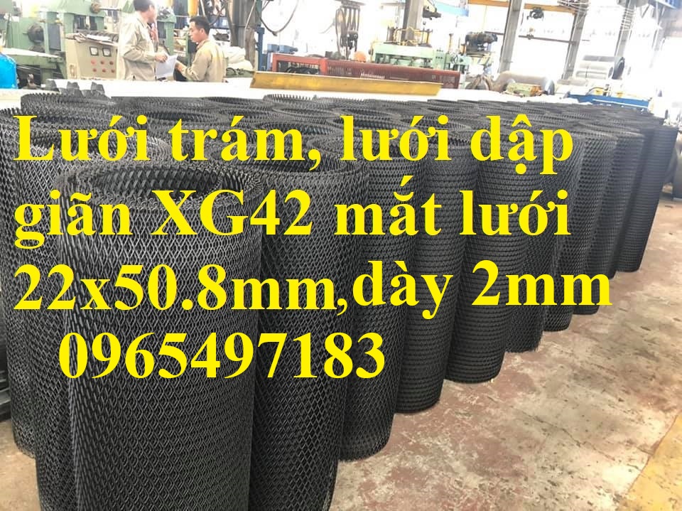 Lưới dập giãn XG42 dày 2mm mắt 22x50.8 có sẵn tại Hà Nội