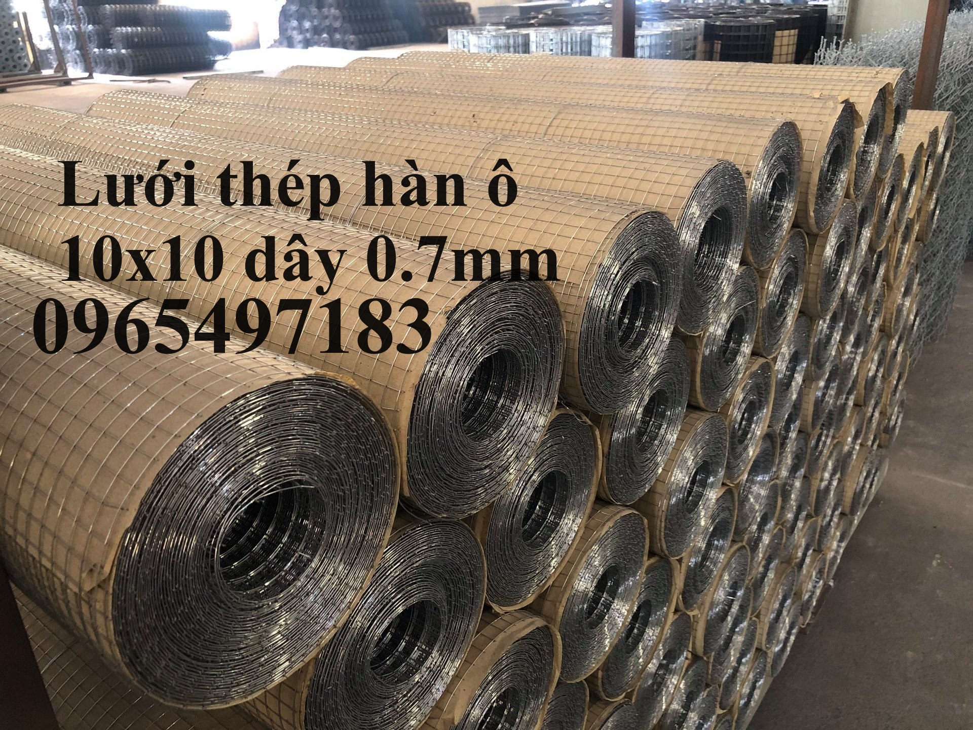 Lưới thép hàn dây 0.7 mm ô 10x10 trát tường chồng nứt
