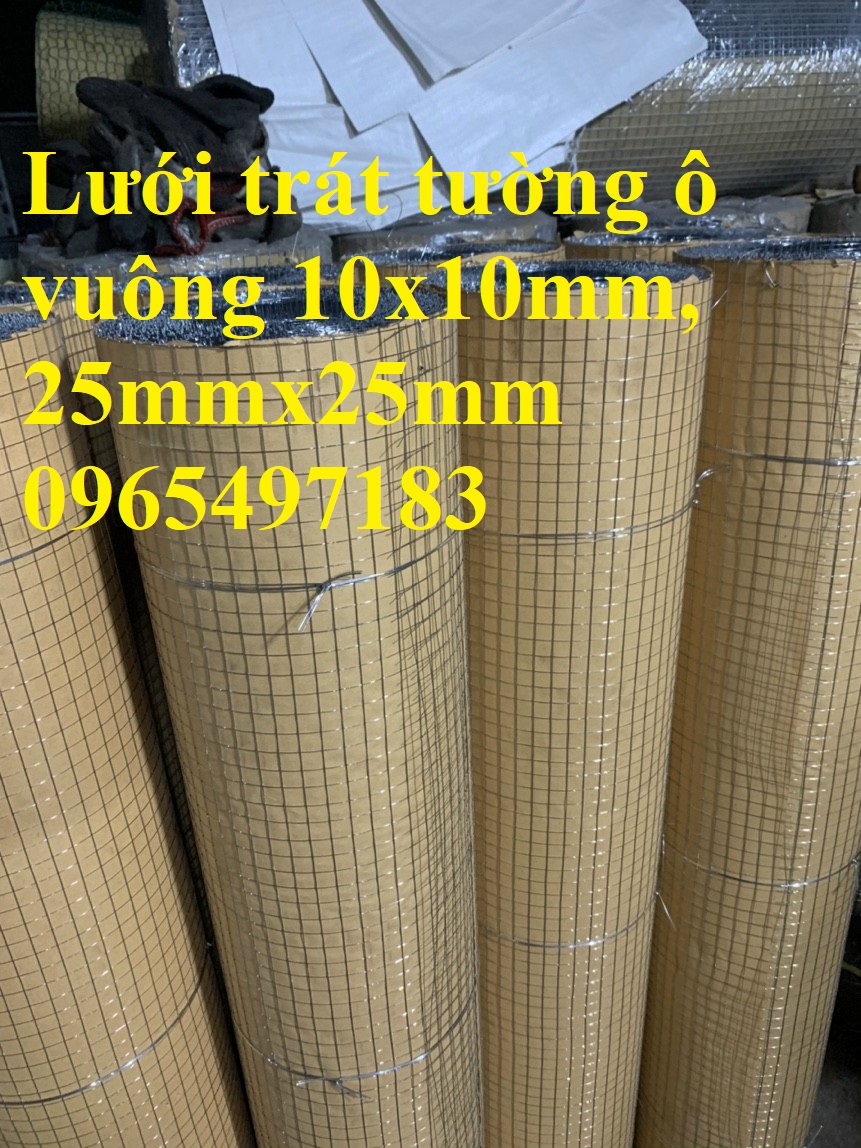 Lưới thép hàn dây 0.7 mm ô 10x10 trát tường chồng nứt