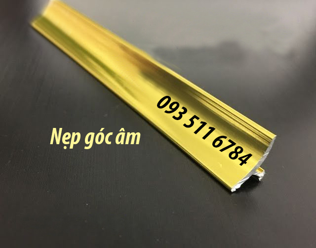 Nẹp góc âm go1clo4m nẹp V cầu thang Nẹp nhôm kết thúc