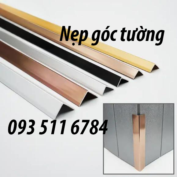 Nẹp góc âm go1clo4m nẹp V cầu thang Nẹp nhôm kết thúc