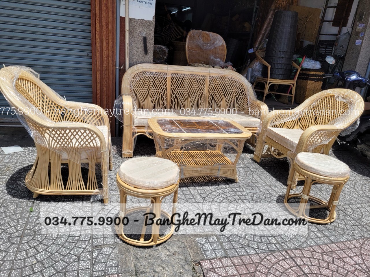 Salon, sofa mây thật - Nội thất Mây Tre Lục Bình