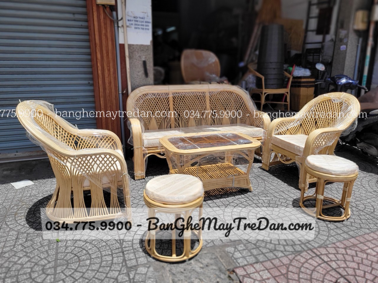 Salon, sofa mây thật - Nội thất Mây Tre Lục Bình