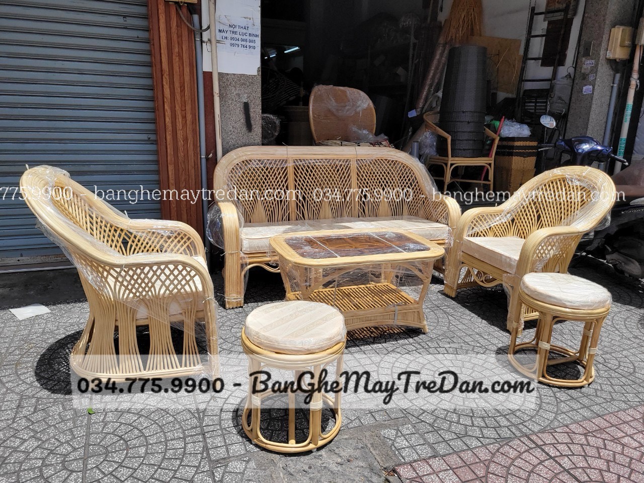 Salon, sofa mây thật - Nội thất Mây Tre Lục Bình