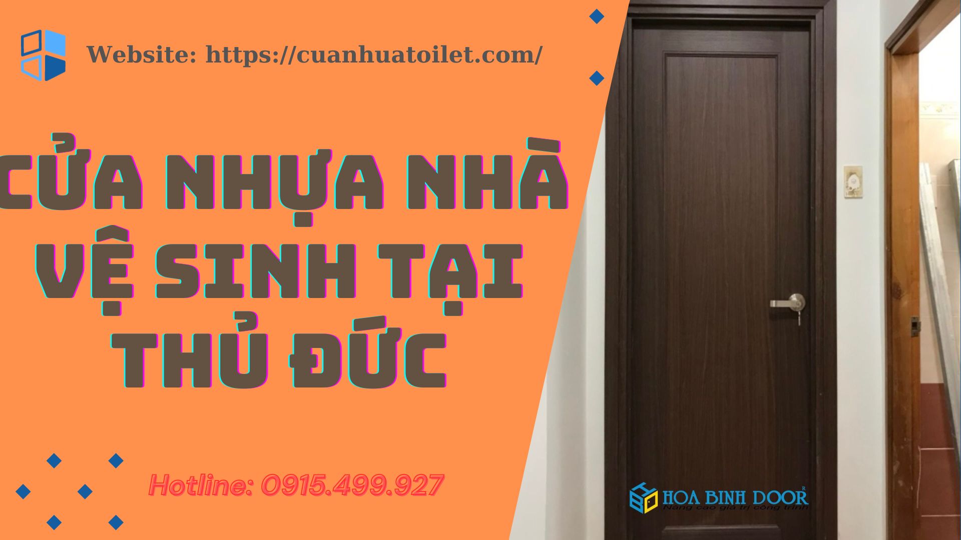 Cửa nhựa nhà vệ sinh tại Thủ Đức - Cửa nhựa giả gỗ