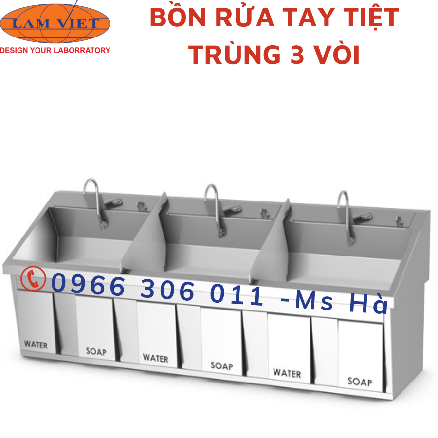 BỒN RỬA TAY TIỆT TRÙNG 1 VÒI, 2 VÒI, 3 VÒI
