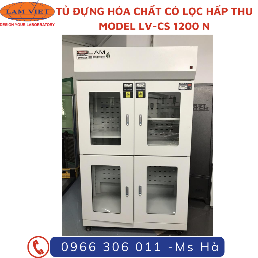TỦ ĐỰNG HÓA CHẤT CÓ LỌC HẤP THU - LÂM VIỆT