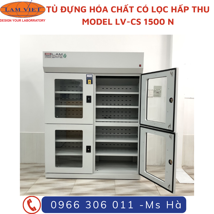 TỦ ĐỰNG HÓA CHẤT CÓ LỌC HẤP THU - LÂM VIỆT