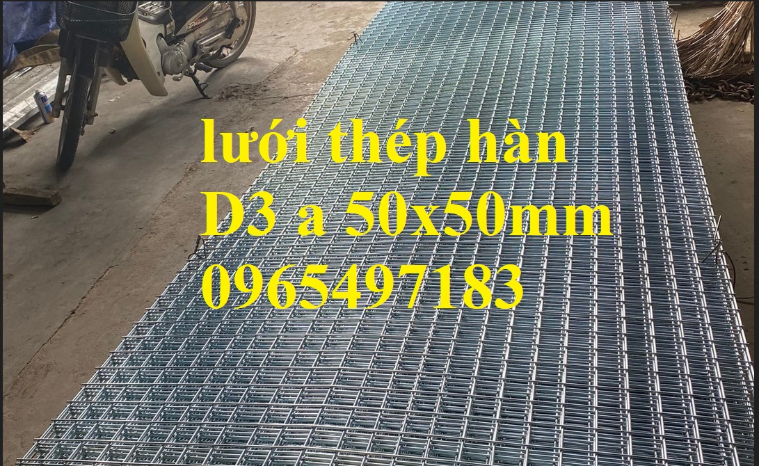 Lưới thép hàn D3 ô 50 x50 dạng tấm sản xuất theo yêu cầu