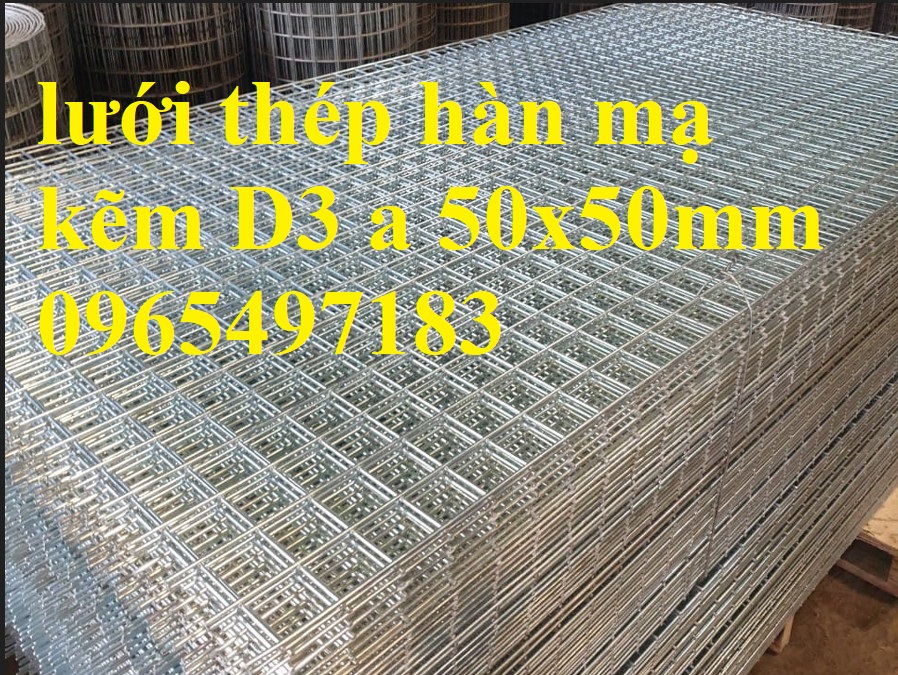 Lưới thép hàn D3 ô 50 x50 dạng tấm sản xuất theo yêu cầu