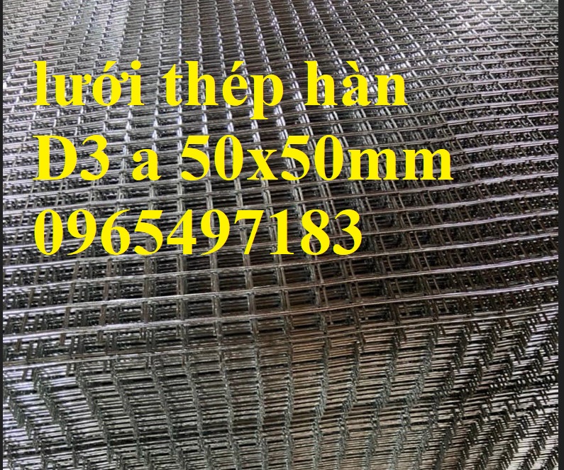 Lưới thép hàn D3 ô 50 x50 dạng tấm sản xuất theo yêu cầu