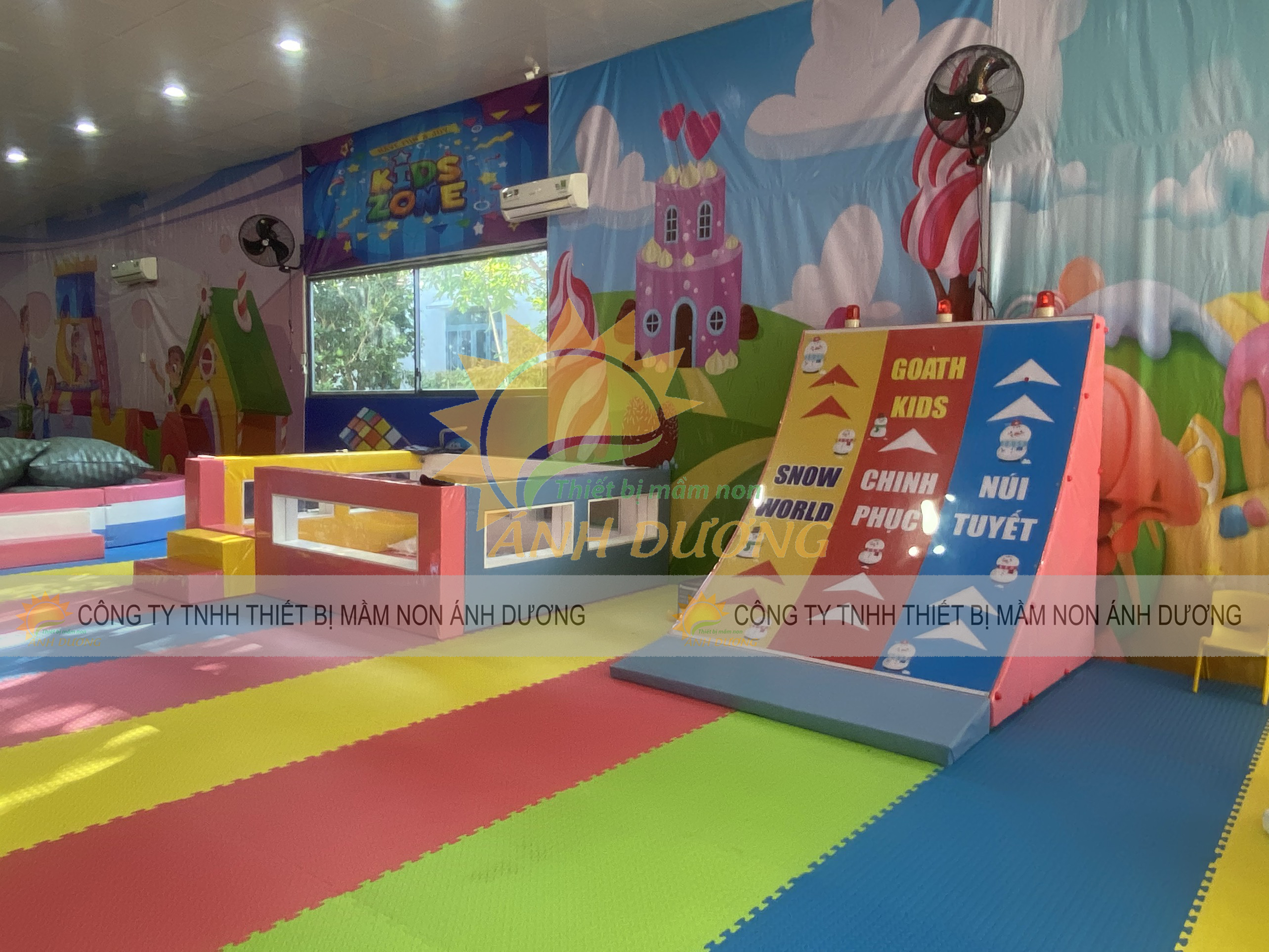 Đồ chơi đập chuông (leo dốc bấm chuông) cho khu vui chơi trẻ em