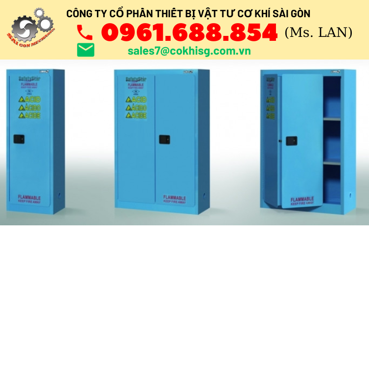 tủ dựng dung môi có thể cháy loại 2 cửa yakos CCE-030- BA-A