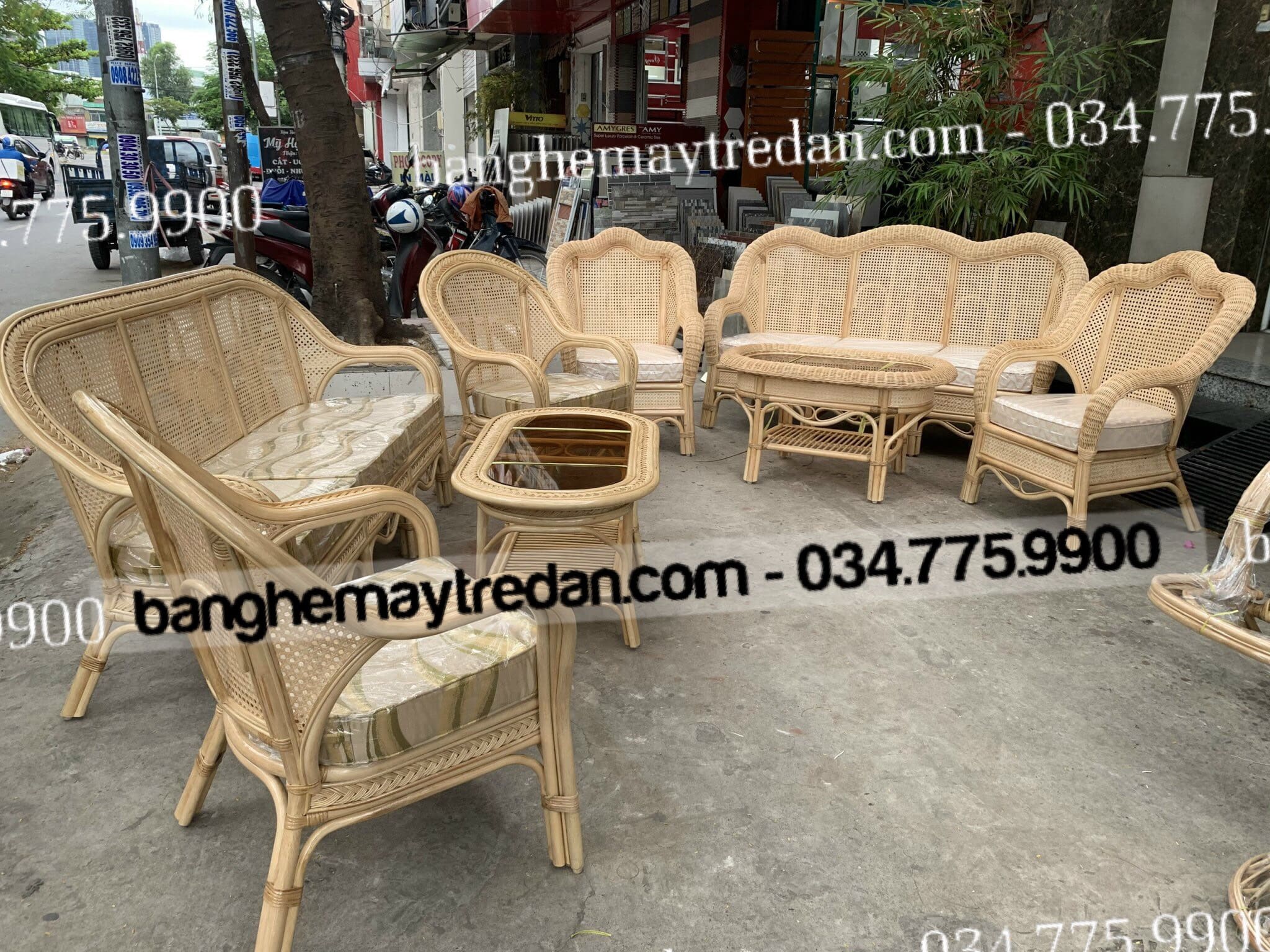 Xưởng cung cấp bàn ghế mây tre đan chất lượng cao