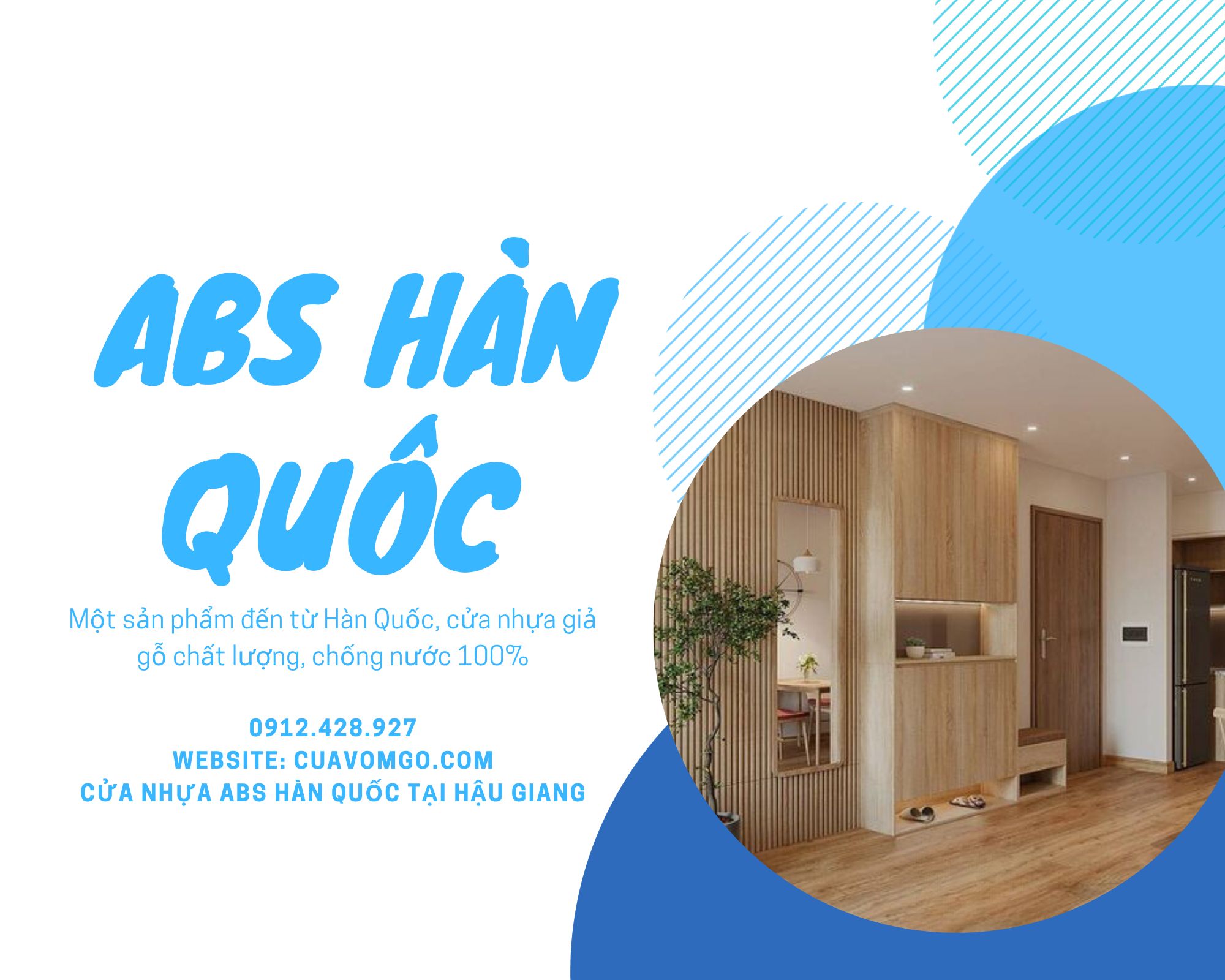 Cửa nhựa ABS Hàn Quốc  Lắp đặt trọn gói