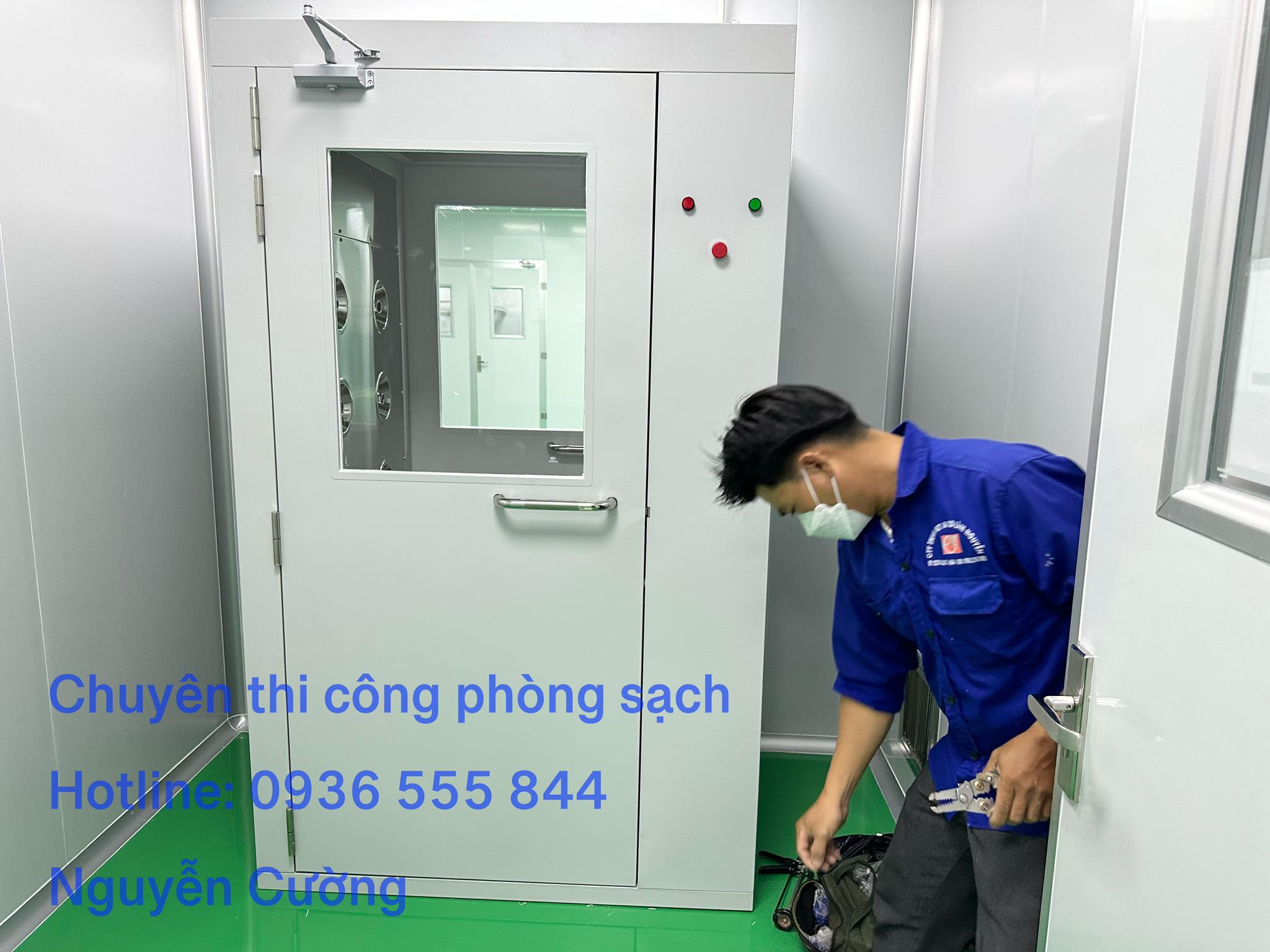 Chuyên sản xuất lắp đặt buồng thổi khí cho phòng sạch