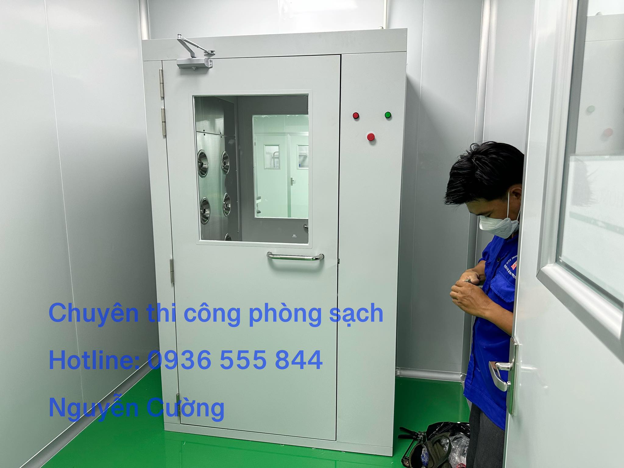 Chuyên sản xuất lắp đặt buồng thổi khí cho phòng sạch