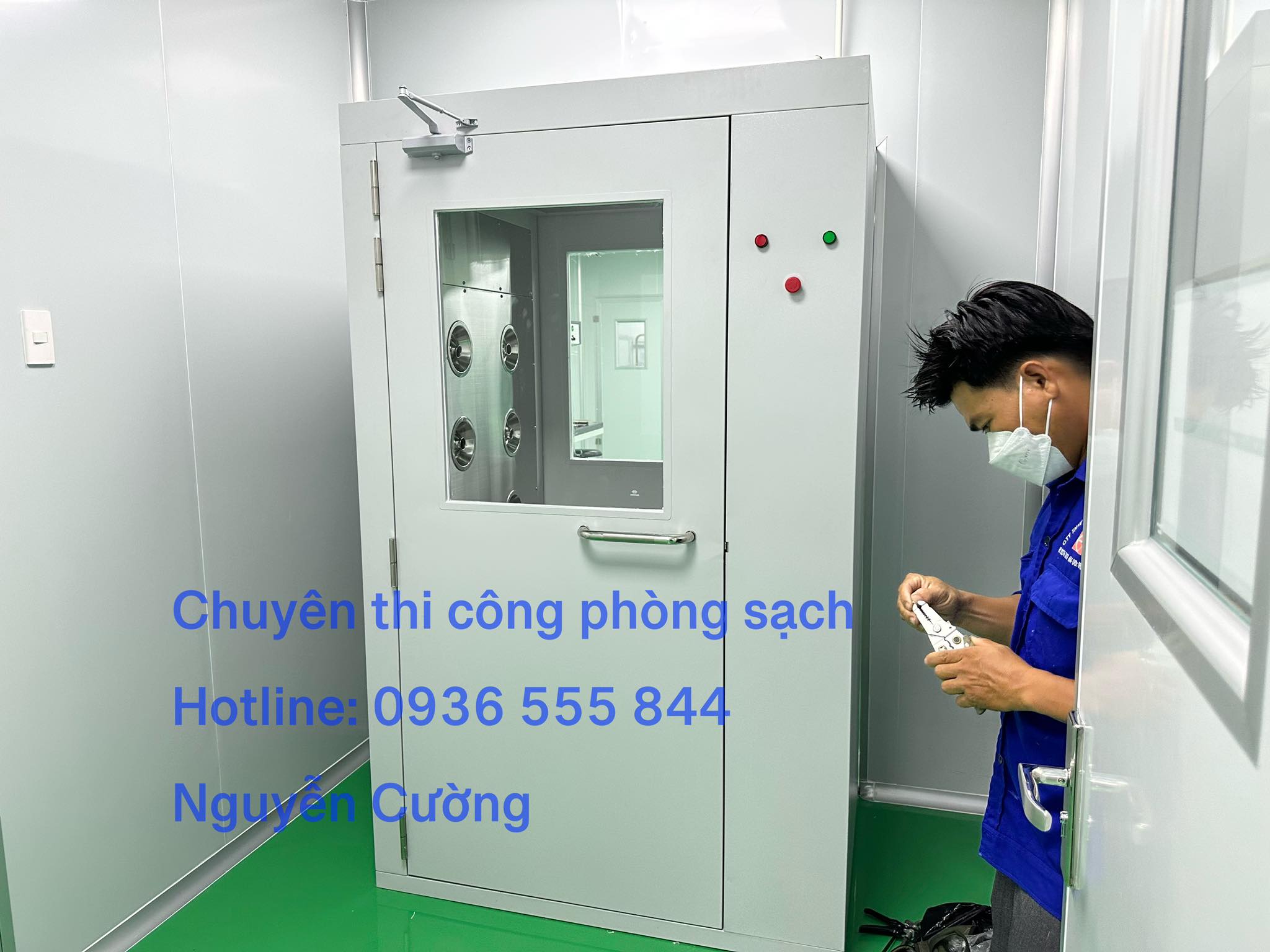 Chuyên sản xuất lắp đặt buồng thổi khí cho phòng sạch