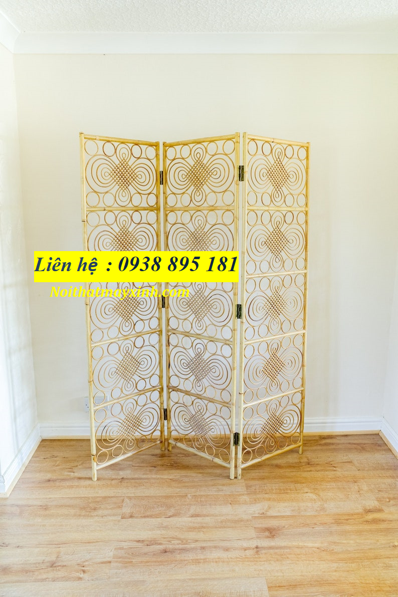 Bình phong mây tre . vách ngăn mây tự nhiên