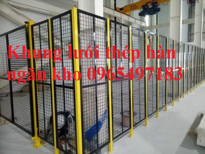 Khung lưới thép ngăn kho xưởng, vách ngăn kho, hàng rào ngăn kho xưởng