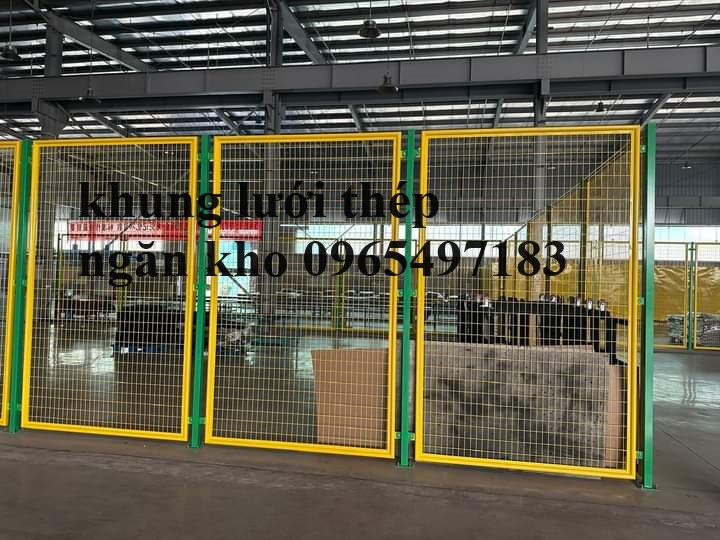 Khung lưới thép ngăn kho xưởng, vách ngăn kho, hàng rào ngăn kho xưởng