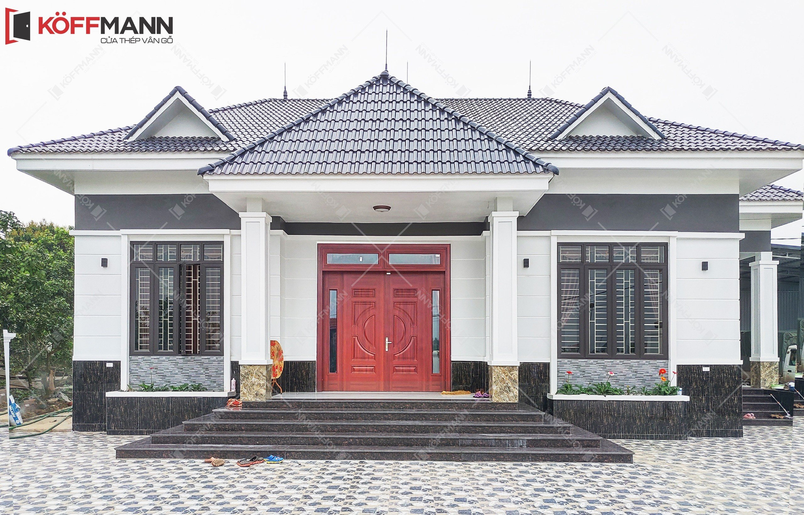 Cửa thép vân gỗ tại Đồng Tháp  Lắp đặt trọn gói