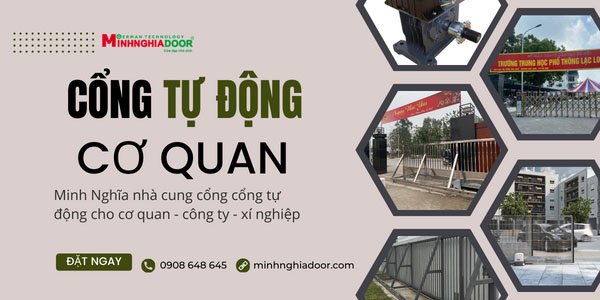 Cổng tự động cơ quan - phân phối động cơ nhập khẩu tại Minh Nghĩa