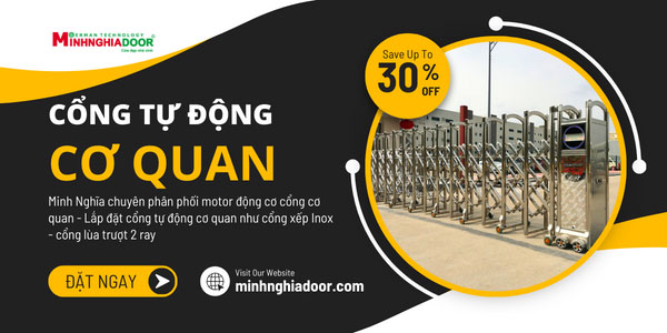Cổng tự động cơ quan - phân phối động cơ nhập khẩu tại Minh Nghĩa
