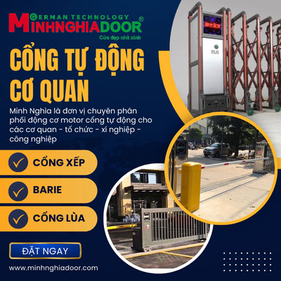 Cổng tự động cơ quan - phân phối động cơ nhập khẩu tại Minh Nghĩa
