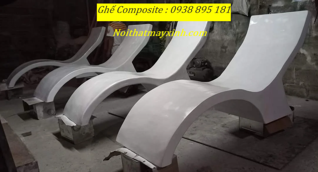 Ghế hồ bơi composite cho khách sạn , ghế bể bơi composite cho resort