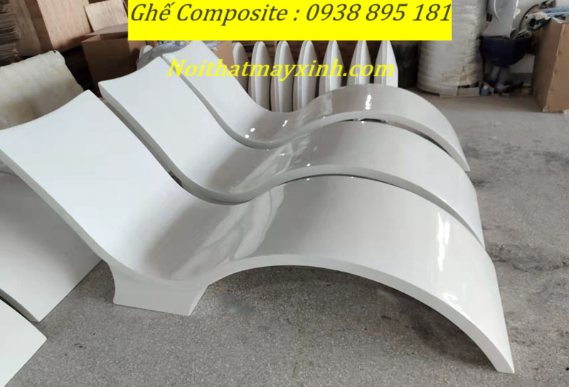 Ghế hồ bơi composite cho khách sạn , ghế bể bơi composite cho resort
