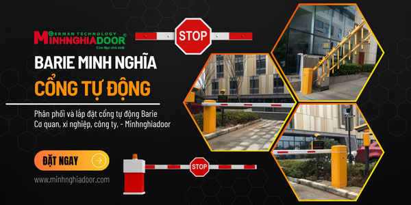 Cổng tự động Barie kiểm soát người và xe ra vào
