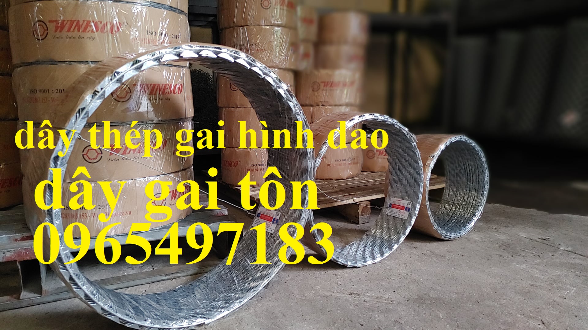 Dây gai tôn,dây thép gai lưỡi dao có sẵn đường kính 35,45,60, 80 cm