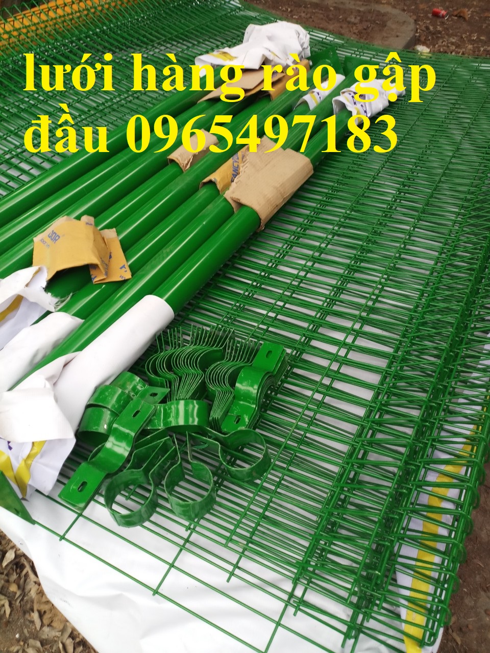 Hàng rào lưới thép cột trái đào, hàng rào lưới thép chấn sóng, gập đầu
