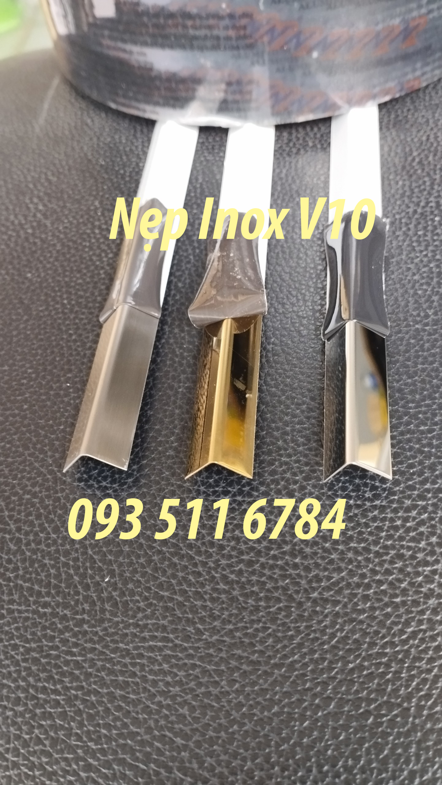 Nẹp trang trí Inox vuông góc Nẹp V10 Inox Nẹp T nhôm nối sàn