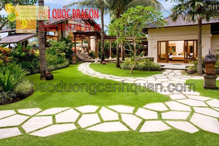 Mẫu thi công sân vườn đẹp hiện đại ở TPHCM
