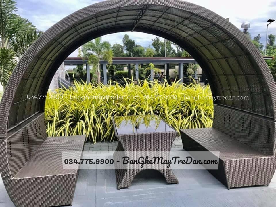 Xưởng làm ghế mái vòm chụp hình ngoài trời