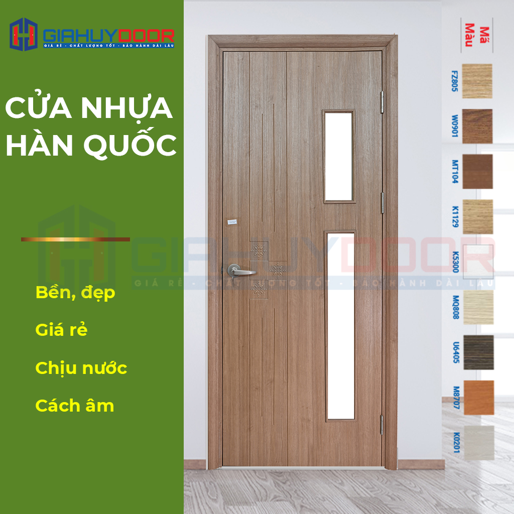 Cửa nhựa hàn quốc - mẫu cao cấp giaphatdoor